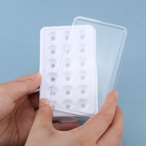 Boîte de rangement de pierres précieuses colorées avec couvercle de sangle en plastique Bijoux noirs Boîte de <span class=keywords><strong>pierre</strong></span> nue et de diamant Durable et élégante - Product Image 1