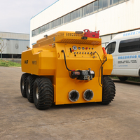 CNSELAM Équipement de drainage mobile à commande sans fil sur roues haute pression avec pompe submersible pour travaux de tunnel