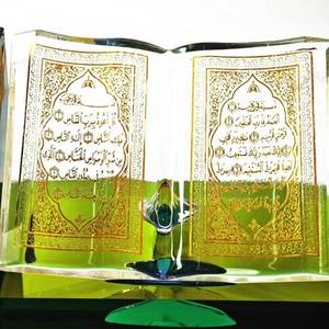 Best-selling gold, black, <b>silver</b> Eid Muslim Islamic crystal glass decorations for display and baking cake decoration - Product Image 6