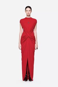 Robe d'été vintage unie A11566, coupe ajustée, col montant, <span class=keywords><strong>sans</strong></span> <span class=keywords><strong>manches</strong></span>, longueur cheville, avec plis ajourés, antistatique - Product Image 5