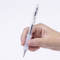 Stylo à gel Soft Force Click avec poignée extra douce Pointe CS à séchage rapide haute capacité pour la préparation des tests d'examen des étudiants Stylo à gel