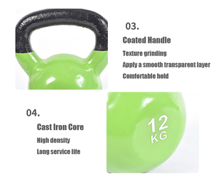 <span class=keywords><strong>Kettlebell</strong></span> de musculation de style nouveau, équipement d'haltérophilie, vinyle mat violet, 5 kg, 14 kg, pesas rusas <span class=keywords><strong>kettlebell</strong></span> - Product Image 6