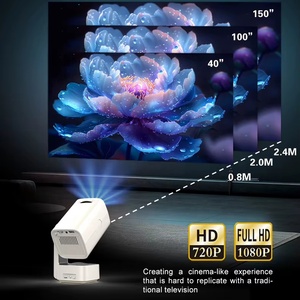 Proiettore LCD OEM con Sistema Android 14, Proiezione a Corto Raggio, Luce Ambientale per Cameretta Bambini, Film HD 720P, WiFi Wireless e Altoparlante Integrato - Product Image 1
