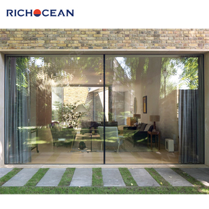 RICHOCEAN-Puerta corrediza multipista integrada con marco de aluminio <span class=keywords><strong>para</strong></span> balcón, <span class=keywords><strong>puertas</strong></span> corredizas acristaladas panorámicas <span class=keywords><strong>para</strong></span> Villa - Product Image 2
