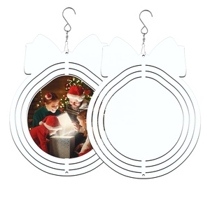 Moulins à vent cinétiques en métal personnalisables, vierges pour sublimation, 8 et 10 pouces, pour décoration de jardin et de Noël - Product Image 2