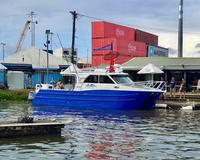 Bateau de pêche en aluminium Sea King 10m x 3.5m, catamaran, bateau rapide, bateau à cabine, à vendre
