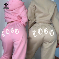 Ensemble survêtement et sweat à capuche personnalisé F5605, nouvelle mode, imprimé strass, ensemble décontracté à capuche, ensemble deux pièces, vêtements pour femmes