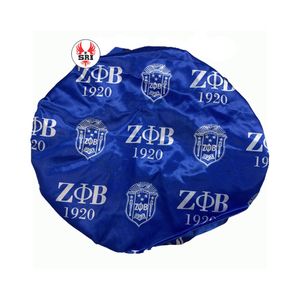 Zeta Phi Beta Fabricante profesional Hermandad griega Gorro de satén reversible ajustable 1920 ZPB Gorros de lujo - Product Image 3