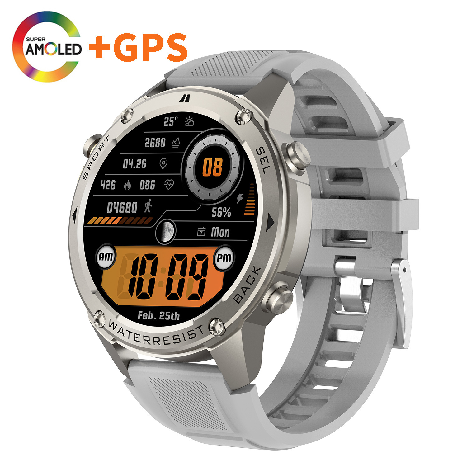 Plata super AMOLED+GPS