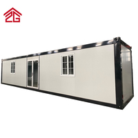 Portable personnalisé porte de conteneur moderne conteneur d'expédition maisons maison étoile en acier 5 ans adapté à l'arrière-cour, plage tout
