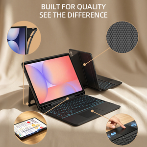 Disponibile per <span class=keywords><strong>Samsung</strong></span> <span class=keywords><strong>Galaxy</strong></span> Tab S10+ 12.4 " <span class=keywords><strong>Tastiera</strong></span> Magic con Retroilluminazione RGB a 7 Colori, Custodia <span class=keywords><strong>Tastiera</strong></span> Staccabile per Tablet - Product Image 4