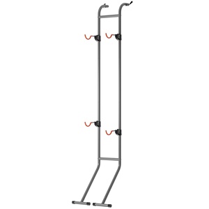 Support vertical durable pour <span class=keywords><strong>2</strong></span> vélos, support de vélo par gravité, organisateur de vélo d'intérieur, support de rangement pour vélos pour garage - Product Image 2