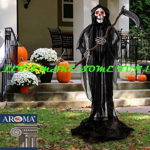 หุ่นยนต์ฮาโลวีน โครงกระดูกยักษ์ขนาดเท่าคนจริง 6 ฟุต พร้อมเคียว - Product Image 5