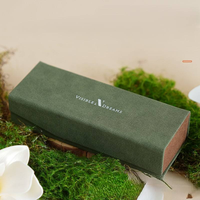 Étui pliable carré coloré pour lunettes de soleil Emballage de boîte à lunettes de couleur verte Personnaliser le logo Étuis à lunettes en polyuréthane