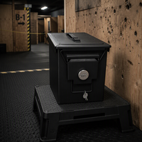 Boîte à munitions ronde avec serrure à combinaison, étanche, portable, durable, grande capacité, pour le stockage sécurisé des munitions