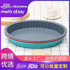 กระทะเค้กและพิซซ่ารูปไข่ ทำจากเหล็กกล้าคาร์บอนเคลือบสารกันติด สำหรับทำเค้กและขนมปัง ขนาด 30.3x21.7x4.0 ซม. - Product Image 5