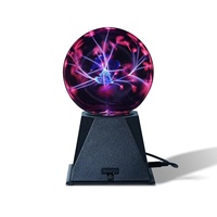 Boule de plasma magique de 5 pouces, décoration de fête personnalisée, cadeau d'Halloween, de Noël, boule de plasma