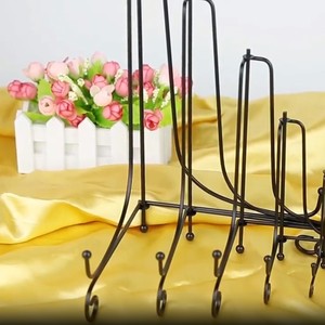 Ruban petit fer chevalet plaque affichage Photo titulaire support affiche carte biscuit assiettes décoratives œuvre fer présentoir - Product Image 2