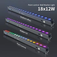 Projecteur mural LED 18*12W à contrôle ponctuel, RGBW, linéaire, très demandé
