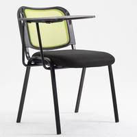 Chaise de bureau ergonomique simple, tissu en maille respirant, dossier arqué, chaise de conférence empilable