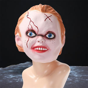 ตุ๊กตาผี Chucky หน้ากากคืนชีพฮาโลวีนน่ากลัวเล่น NPC ชุดหูฟังคอสเพลย์ - Product Image 6