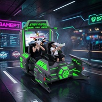 Équipement de jeu de combat en réalité virtuelle à 2 places, expérience de vol interactive pour les centres de divertissement familial et les salles de jeux intérieures