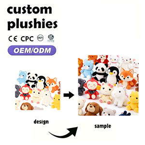 Juguetes de Peluche Personalizados al por Mayor para Máquinas de Garras, Peluche Ultra Suave de Animales Adorables, Regalo para el Día del Niño, Mini Muñeca de Peluche - Product Image 1
