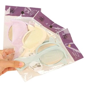 Portable <b>Handheld</b> Makeup <b>Mirror</b> Oval Shape Silver Lens Multi Size Cosmetic Handle <b>Mirror</b> For Beauty Salon Use - Product Image 5