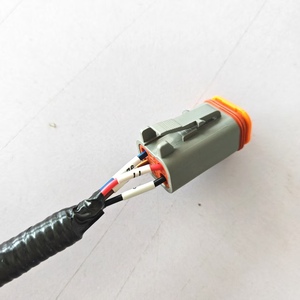 Harness Kabel Rangka Excavator Konduktor Tembaga Isolasi Karet & PVC Berperingkat IP66 Konektor JST - Product Image 3