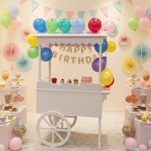 Carrito <span class=keywords><strong>de</strong></span> Dulces <span class=keywords><strong>de</strong></span> Madera Vintage para <span class=keywords><strong>Alquiler</strong></span> en Bodas y Eventos - Exhibidor Portátil <span class=keywords><strong>de</strong></span> Postres para Celebraciones <span class=keywords><strong>de</strong></span> Cumpleaños - Product Image 4