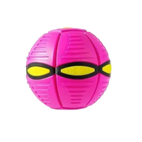 2023 Hot In Tiktok Flying Magic Ufo Ball Bouncing Flat Ufo Flying Ball Throw Ball With Led Light