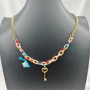 <span class=keywords><strong>Pulseras</strong></span> <span class=keywords><strong>de</strong></span> Acero Inoxidable con Cierre <span class=keywords><strong>de</strong></span> Corazón, Cadena Colorida, Joyería, Collar <span class=keywords><strong>de</strong></span> Marca <span class=keywords><strong>Uno</strong></span> Heart <span class=keywords><strong>De</strong></span> <span class=keywords><strong>50</strong></span> España, Venta al por Mayor - Product Image 5