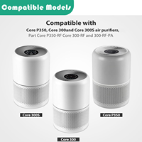 Filtre à charbon actif haute efficacité Compatible avec les pièces de filtre de purificateur d'air Levoits Core 300 Core 300S Core 300-RF