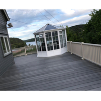 Meilleures ventes : terrasse en WPC durable, résistante aux UV, antidérapante, à faible entretien, avec grain de bois 3D embossé, à emboîtement, pour jardin