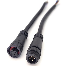 M12 Aviation Connector <b>Cable</b> 2 3 4 5 Core Male Female <b>Waterproof</b> For LED Outdoor Use - Product Image 2