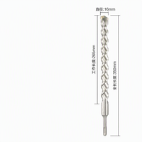 Mèche de perceuse à percussion rotative à queue ronde, double rainure, en carbure cémenté YG8C, pour le perçage du béton, de la brique, de la glace et du marbre dans les murs