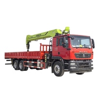 Camion grue Sinotruk TX 6x4 équipé d'une flèche Zoomlion de 14 tonnes à 5 sections, entièrement équipé pour les travaux de génie civil des ponts
