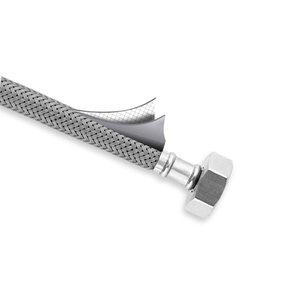 Tuyau en métal flexible tressé tuyau d'entrée d'eau tuyau d'eau chaude et froide connexion de toilette pour robinet de cuisine de salle de bain - Product Image 3