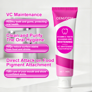 Dentifrice Personnalisé Marque Blanche Élimination des Taches Haleine Fraîche Soin Blanchissant VC Dents Sensibles - Product Image 2