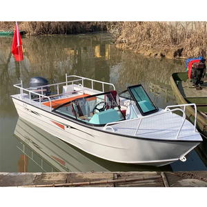 Barco de dirección de fuente de chorro resistente a <span class=keywords><strong>la</strong></span> corrosión de agua <span class=keywords><strong>salada</strong></span> de 5,3 M personalizado barco de pesca de aluminio con motor y asientos - Product Image 3