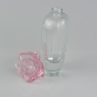 Vente chaude Rond En Verre Transparent Personnalisé Bouteille De Parfum 50ml Femmes Parfum Vaporisateur Avec Bouchon