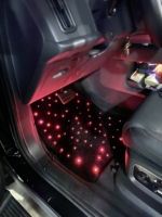 Alfombrillas LED Universales para Auto con Control por Aplicación, Alfombras LED RGB con Luz de Estrellas, Impermeables IP65