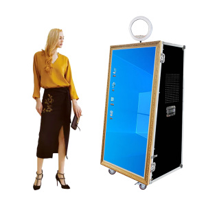 65 Inch <b>Magic</b> Mirror Photography with Camera and Printer Retro Mirror Photography Interactive Mirror - Product Image 2