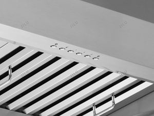 شفاط مطبخ تجاري عالي الجودة بإضاءة LED وزجاج مقوى، لوحة كاملة، سرعة تهوية 21 متر/دقيقة، يعمل بالكهرباء - Product Image 4