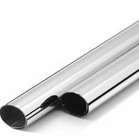 Manchons de tuyau de radiateur à effet chromé pour système de chauffage de l'eau domestique, 15mm x 202mm