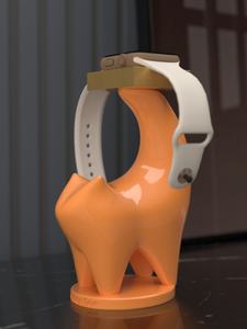 Support de charge élégant en résine peinte à la main, style amour, pour Apple Watch iWatch8, ornement de chevet design - Product Image 2