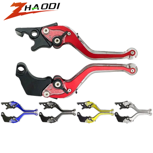 오토바이 개조 부품 용 수정 CNC 알루미늄 합금 LED 조명 핸들 전면 배치 브레이크 클러치 레버 - Product Image 1