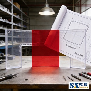 Plaque en polycarbonate Songxia carrée, transparente comme du cristal, antistatique, de qualité extrusion, personnalisation possible - Product Image 4