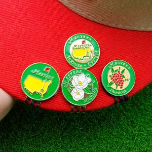 Marqueur <span class=keywords><strong>de</strong></span> balle <span class=keywords><strong>de</strong></span> <span class=keywords><strong>golf</strong></span> à faible MOQ avec motif coloré et design amusant, en métal, imprimé avec le motif Masters - Product Image 6
