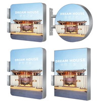 Cadre d'affiche en aluminium ultra fin A1/A2/A3/A4 boîte à lumière LED pour affichage de fenêtre de menu de magasin boîte à lumière publicitaire